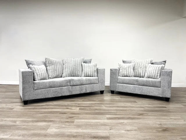 2PC- Sofa and Loveseat Set