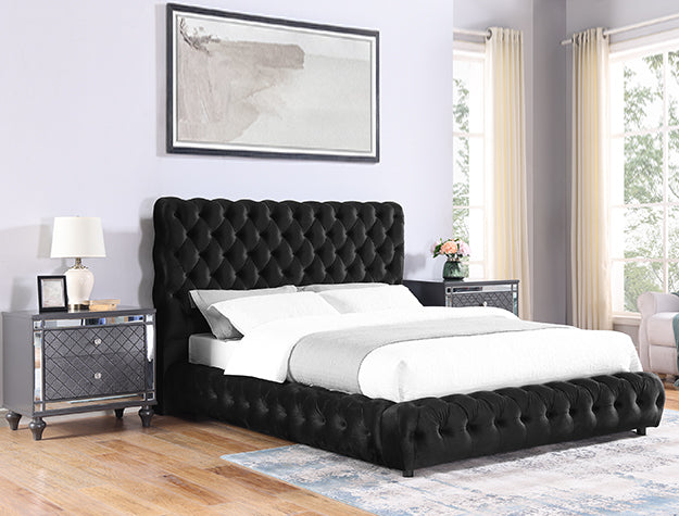 FLORY BED BLACK