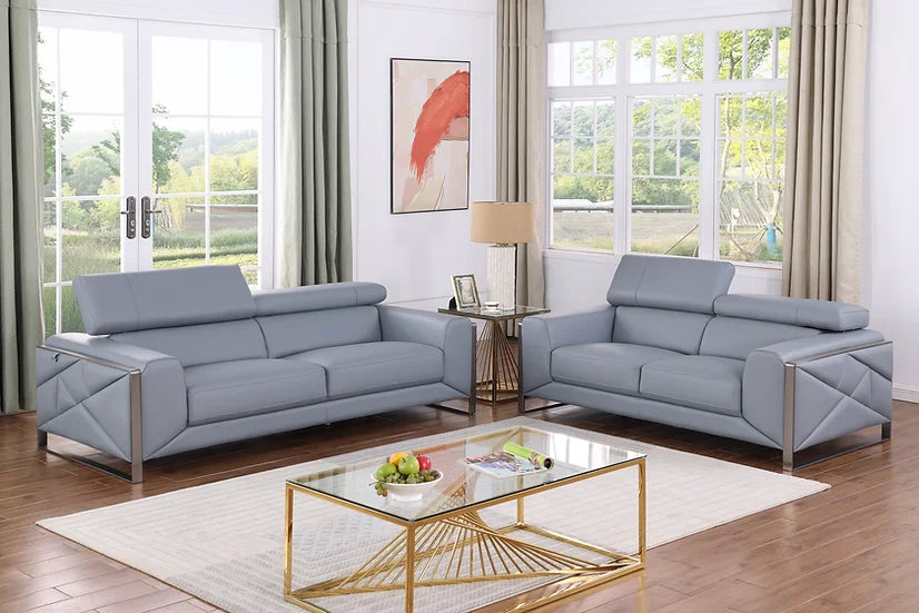 MI-898 Giorgio Leather Sofa & Loveseat Set
