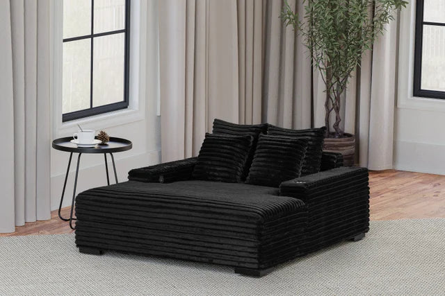 Black Chaise Lounge