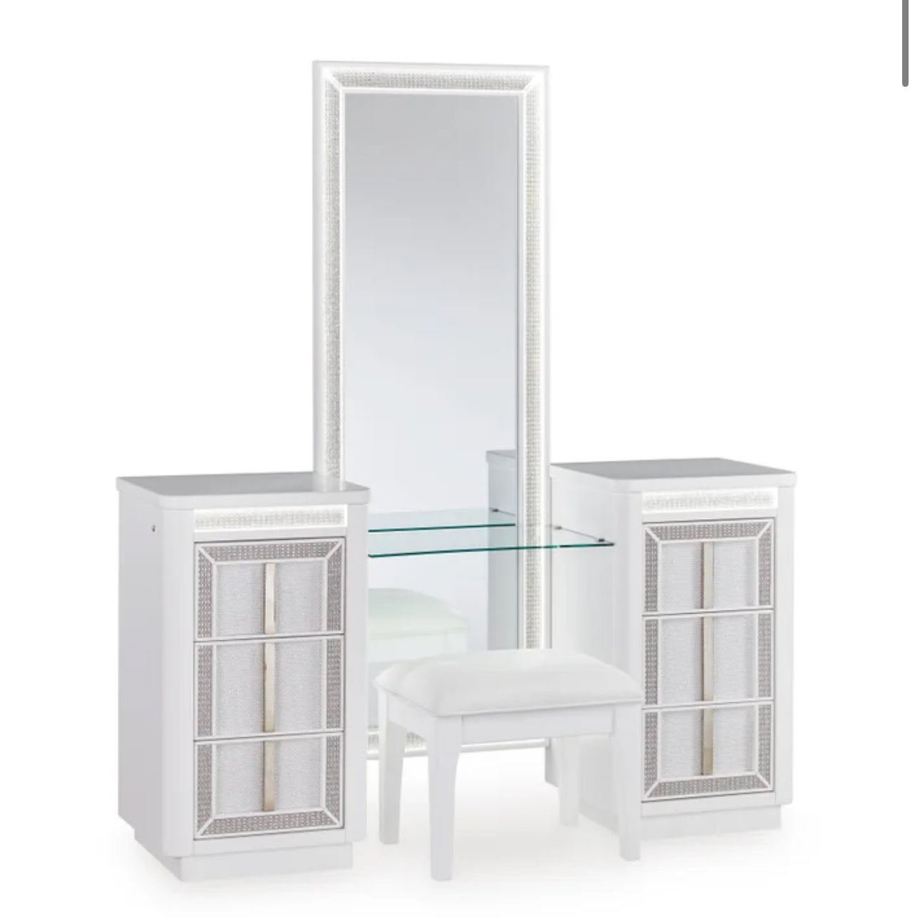 Vanity w/Stool (LED Lights)