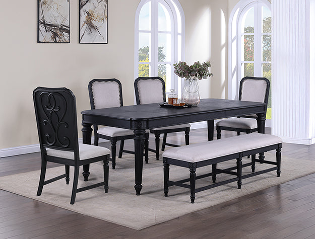 KINGSBURY DINING GROUP W/ BENCH