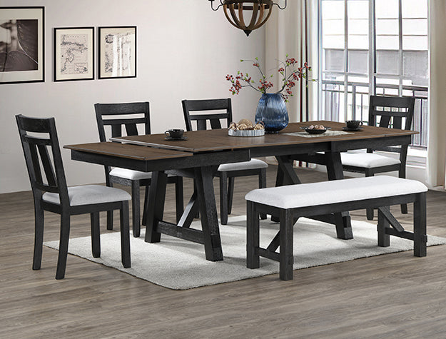 MARIBELLE WHEAT CHARCOAL DINING