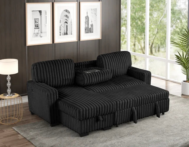 Poland Reversible Sectional With Pull-Out Bed