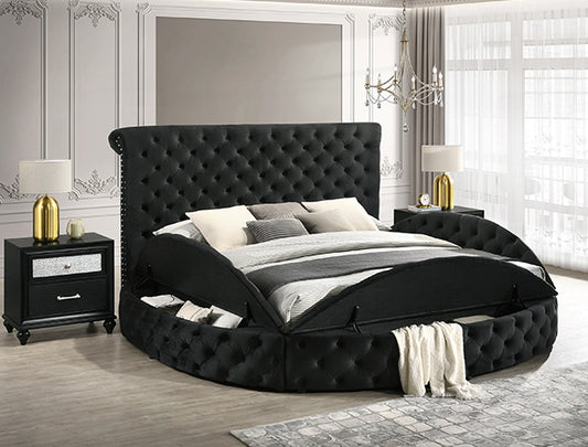 5202BK BRIGITTE BED FRAME BLACK