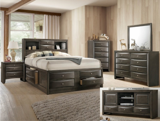 SETB4275 EMILY STORAGE BEDROOM GREY